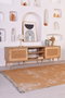 Hanah Home Soporte TV Jüt 180 cm, Roble, Tablero de Partículas Melamina, 180x55x41 cm